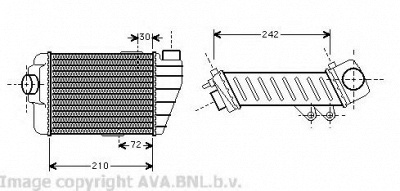 AVA QUALITY COOLING vw4158 -  Интеркулер